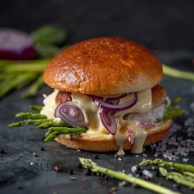 Булочка для бургера Картофельная 100мм (52г х 48 шт) Bagerstat Foodservice зам., Россия