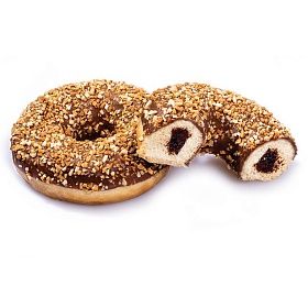 Донат Ореховая начинка и топинг дробленый арахис (71г х 36 шт) зам., Польша