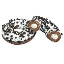 Донат Ванильная начинка белая глазурь и кусочки печенья (75г х 36 шт) зам., Польша