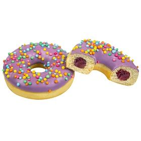 Донат с начинкой Ягоды и посыпкой красочные брызги (70г х 36 шт) зам., Польша