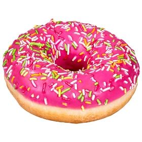 Донат Клубничный розовая глазурь и цветная посыпка (58г х 36 шт) зам., Польша