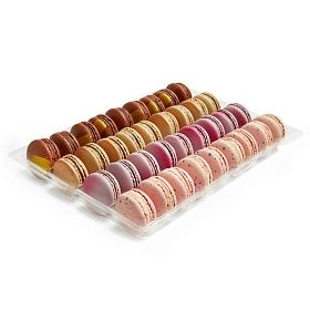 Макаронс набор 4 вкуса (малин. брауни, клен. пекан, черничн. йогурт, бабл гам) Макароника (16г х36 шт) зам.