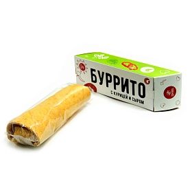 Буррито с курицей и сыром 4,68 кг (130г х 36 шт) зам.