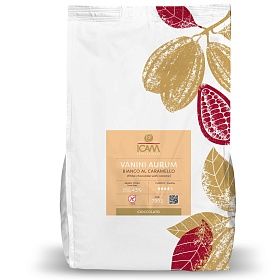Шоколад белый с карамелью Vanini Aurum ICAM, 4 кг, Италия