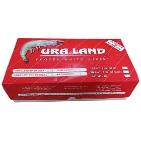 Креветки без головы во льду 16/20  1,8 кг, Эквадор