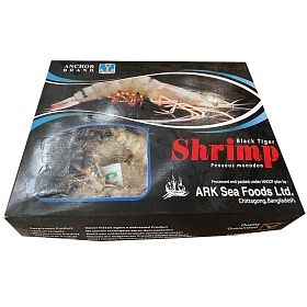 Креветки тигровые с головой 13/15  1кг зам., Бангладеш