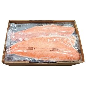 Филе семги на коже 1/2 тушки ТРИМ D Premium 1,8-2,3 кг, Чили зам. Филе семги на коже 1/2 тушки ТРИМ D Premium 1,8-2,3 кг, Чили зам.