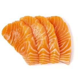 Филе форели слабосоленое нарезка 250г Пеликан зам.