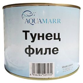 Тунец филе в масле 1,7кг AQUAMARR, Китай