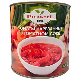 Томаты резаные кубиками 2,95кг PICANTEL Basic, Турция