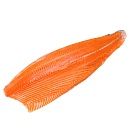 Филе форели слабосоленое на коже, 1/2 тушки ТРИМ С Санта Бремор зам., Беларусь