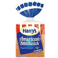 Сэндвичный хлеб пшеничный свежий American Sandwich Harry's 470г