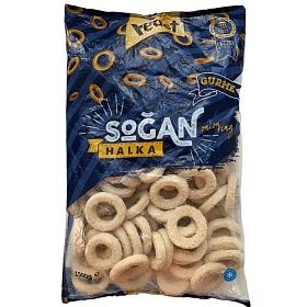 Кольца из лука в панировке, Острые 9кг (1,5кг х 6 шт) Feast зам., Турция Кольца из лука в панировке, Острые 9кг (1,5кг х 6 шт) Feast зам., Турция