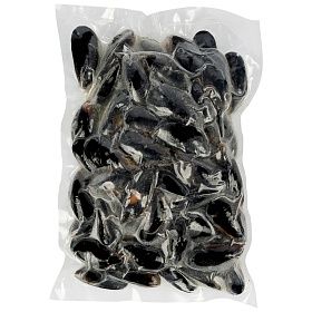 Мидии в голубых раковинах варено-мороженые 50/70  1кг, Чили