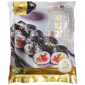 Водоросли Нори сушеные 100 листов 240г, Корея