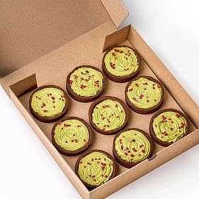 Тарталетка Фисташковая с малиной (90г х 9 шт) 810г Десертные истории