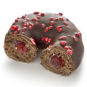 Донат-мини Вишневая начинка шоколадная начинка и сахарный декор (24г х 120 шт) зам., Нидерланды