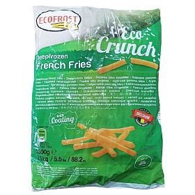 Картофель фри в панировке 9х9 Ecofrost, 10кг (2,5 кг х 4 шт) зам., Бельгия