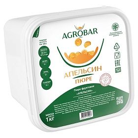 Пюре из апельсина без сахара Agrobar 1кг зам.