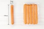 Сосиски для хот-дога свино-говяжьи с сыром вареные 75г (170 мм/ d 24 мм) По-марсельски 750г зам.