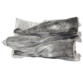 Угольная рыба (черная треска) потрошеная без головы 1-2 кг зам.
