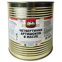 Артишоки четвертинки в масле со специями 2,4кг, Bella Contadina, Италия