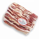Бекон сырокопчёный без шкуры нарезка 500 г Мясорезка зам.