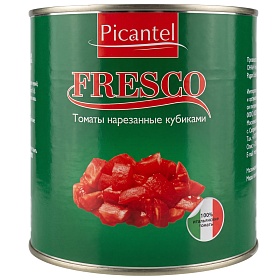 Томаты резаные кубиками - 2,5кг, PICANTEL Fresco, Италия