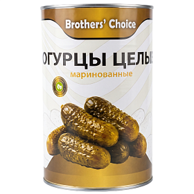 Огурцы маринованные целые 8-12 см 4,25 кг Brother`s Choice, Египет Огурцы маринованные целые 8-12 см 4,25 кг Brother`s Choice, Египет