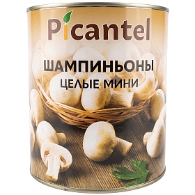 Грибы Шампиньоны целые мини  3,1л Picantel, Китай