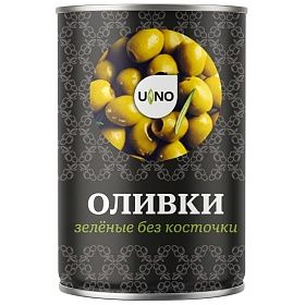 Оливки без косточки 340-360  280г UmNo, Египет